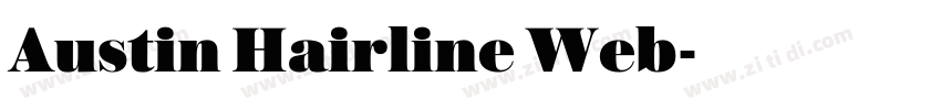 Austin Hairline Web字体转换